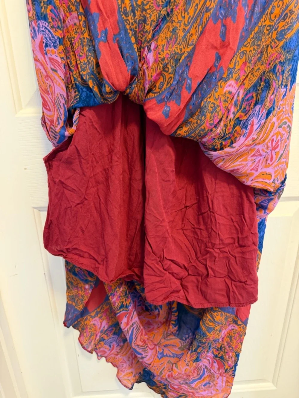 Free People Dress Unattainable Boho Floral Maxi Sleeveless Bohemian Size 10 - Picture 10 of 13